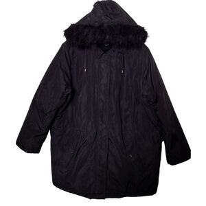 Basic Editions Black Hooded Jacket